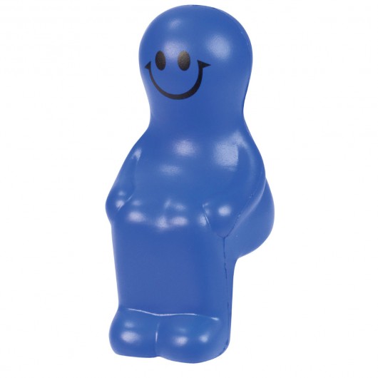 Blue Stress Sitting Man